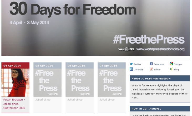 30 Days for Freedom – Global campaign to free jailed journalists